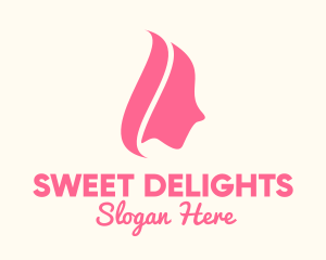 Pink Woman Cosmetics  logo design