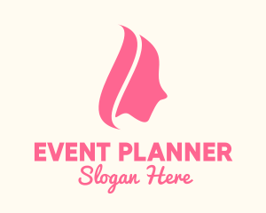 Female - Pink Woman Cosmetics logo design