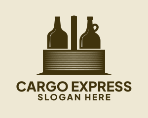 Liquor Basket Carrier logo design