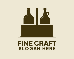 Liquor Basket Carrier logo design