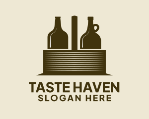 Liquor Basket Carrier logo design