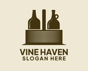 Liquor Basket Carrier logo design