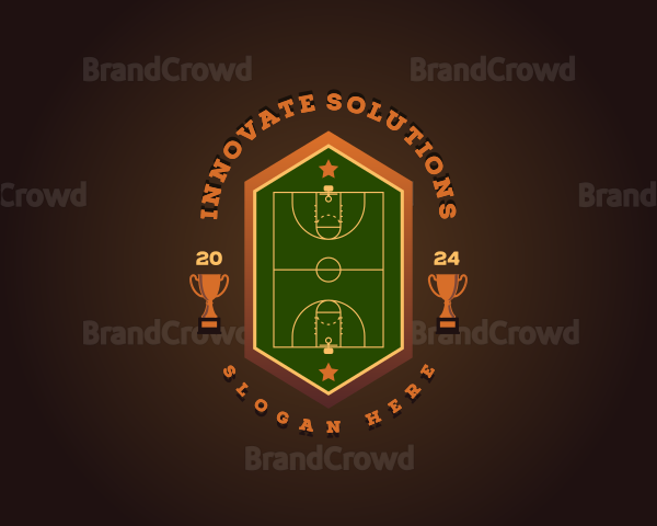 Basketball Championship Court Logo