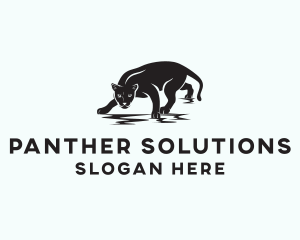 Wild Panther Animal logo design