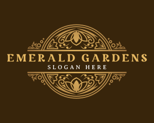 Luxury Floral Garden logo design