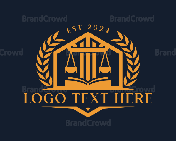 Law Attorney Courthouse Logo