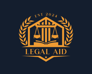 Attorney - Law Attorney Courthouse logo design