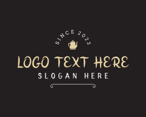 Tea Pot - Tea Cafe Drink logo design