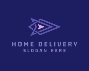 Transport Forwarding Arrow logo design