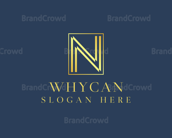 Luxury Elegant Letter N Logo