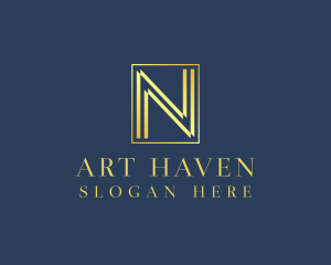 Luxury Elegant Letter N logo design