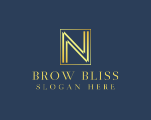 Luxury Elegant Letter N logo design