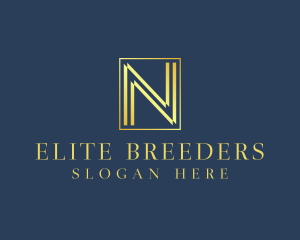 Luxury Elegant Letter N logo design