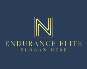 Luxury Elegant Letter N logo design