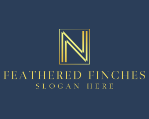 Luxury Elegant Letter N logo design