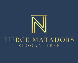 Luxury Elegant Letter N logo design