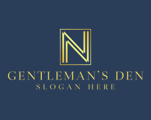 Luxury Elegant Letter N logo design