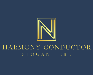 Luxury Elegant Letter N logo design