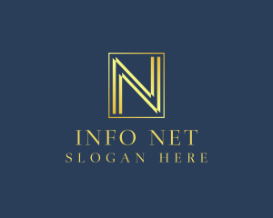 Luxury Elegant Letter N logo design