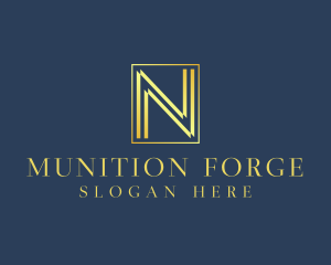 Luxury Elegant Letter N logo design