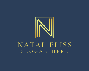 Luxury Elegant Letter N logo design