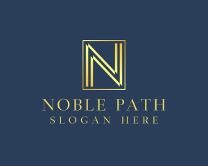 Luxury Elegant Letter N logo design