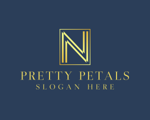 Luxury Elegant Letter N logo design