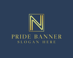 Luxury Elegant Letter N logo design