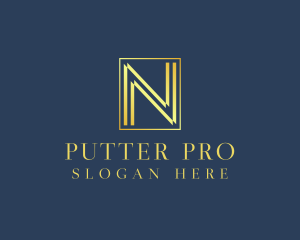 Luxury Elegant Letter N logo design