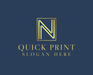 Elegant Business Letter N logo design