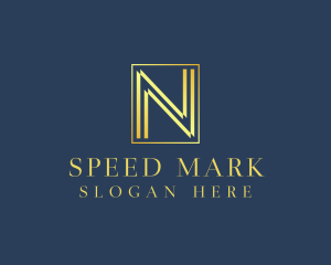 Luxury Elegant Letter N logo design