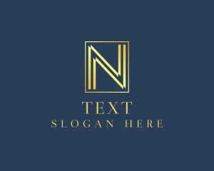 Luxury Elegant Letter N logo design