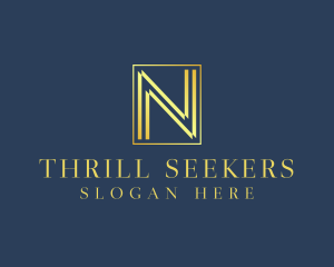 Luxury Elegant Letter N logo design