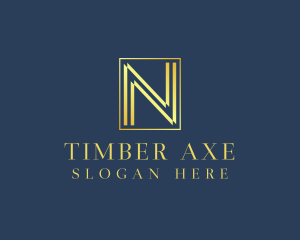 Luxury Elegant Letter N logo design