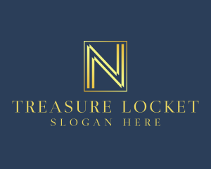 Luxury Elegant Letter N logo design