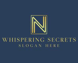 Luxury Elegant Letter N logo design