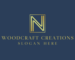 Luxury Elegant Letter N logo design