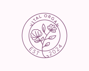 Flower Organic Florist logo design