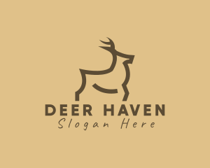 Modern Deer Hunting logo design