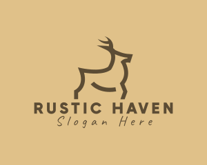 Modern Deer Hunting logo design