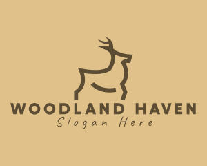 Modern Deer Hunting logo design