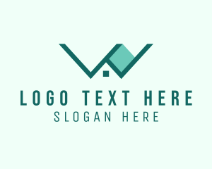 Subdivision - Window Roof Letter W logo design
