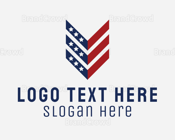 America Politics Flag Arrow Logo