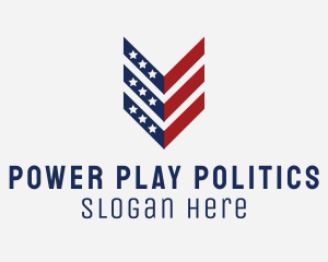 Politics - America Politics Flag Arrow logo design