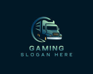 Logistics Trailer Truck Logo