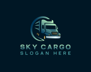 Logistics Trailer Truck logo design