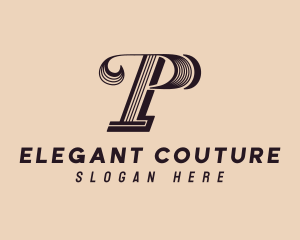 Couture - Fashion Couture Boutique Letter P logo design