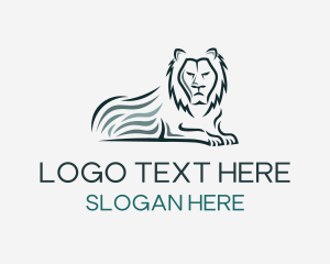 Lion King - Angry Wild Lion logo design