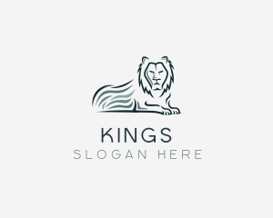 Angry Wild Lion logo design