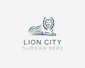 Angry Wild Lion logo design